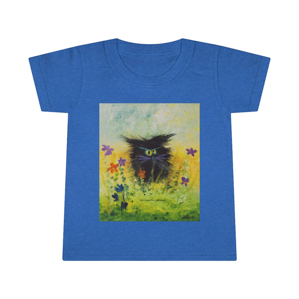 Toddlers' Black Cranky Cat T-Shirt!  Free Shipping