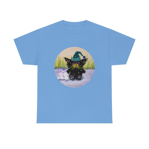 Cranky Cat WInter-Themed T-Shirt -  Free Shipping!