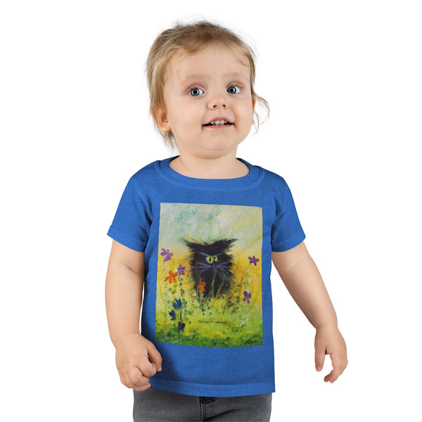 Toddlers' Black Cranky Cat T-Shirt!  Free Shipping