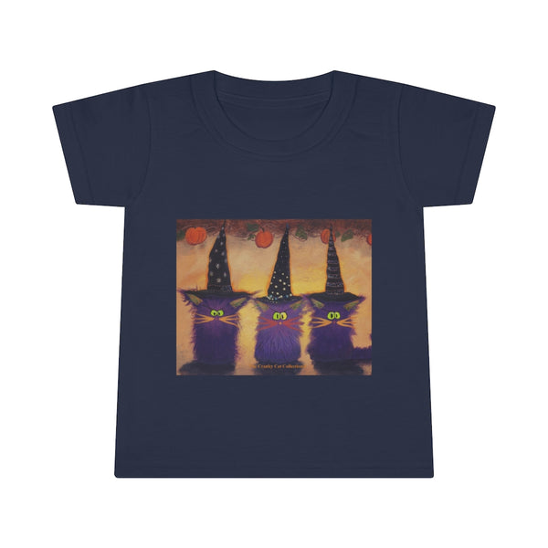 Toddlers' Halloween Witches Cranky Cat T-Shirt!  Free Shipping