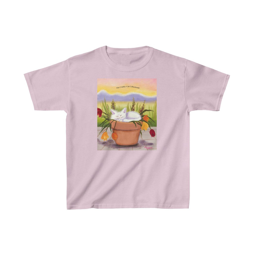 Kids' Flowerpot Kitty Cranky Cat T-Shirt!  Free Shipping