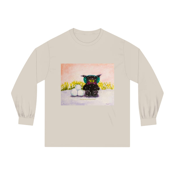 Winter Cranky Cat Long Sleeve T-Shirt - Free Shipping!