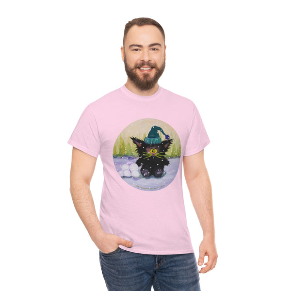Cranky Cat WInter-Themed T-Shirt -  Free Shipping!