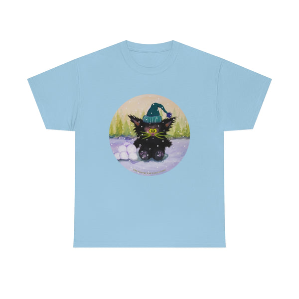 Cranky Cat WInter-Themed T-Shirt -  Free Shipping!